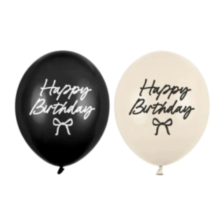 Happy Birthday -rusetti lateksi-ilmapallot