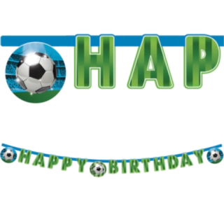 Jalkapallo Happy Birthday Paperibanneri
