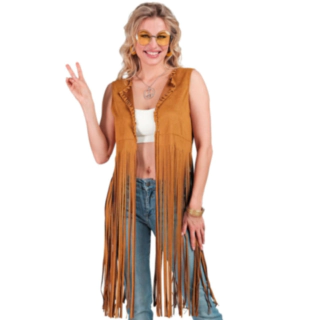 Hippien hapsuliivi ruskea