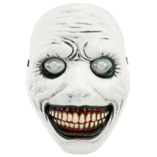Hvid Monstermaske Med Bobleøjne
