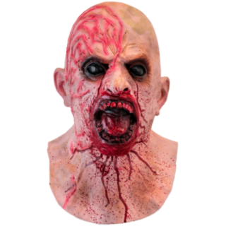 Blodig Zombie Latexmaske