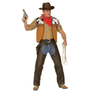 Cowboy chapsit ruskea