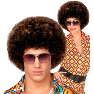 Disco afroperuukki ruskea