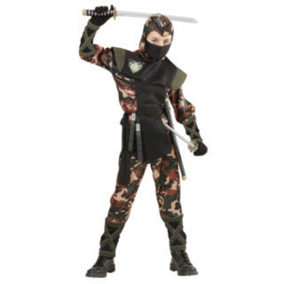 Ninja Sotilas Lasten Naamiaisasu