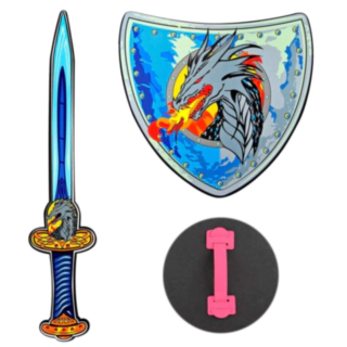 Lohikäärmeviikinkimiekka ja -kilpi