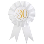 30 Vuotis Ruusuke Valkoinen/Kulta
