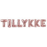 Tillykke Folioilmapallot Ruusukulta