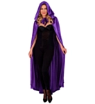 Samettinen Hupullinen Viitta Violetti