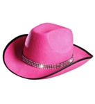 Vaaleanpunainen Cowboy-Hattu