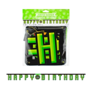 Gaming Party Happy Birthday Kirjainnauha
