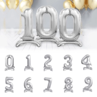 Suuret Seisovat Numeroilmapallot Hopea