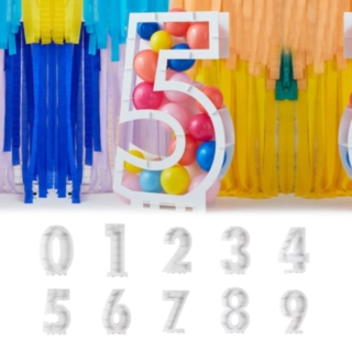 Ilmapallolaatikko Numerot Valkoinen