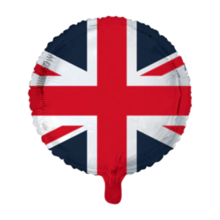 Pyöreä Iso-Britannian Lippu Folioilmapallo