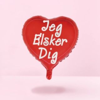 Sydän Jeg Elsker Dig Folioilmapallo