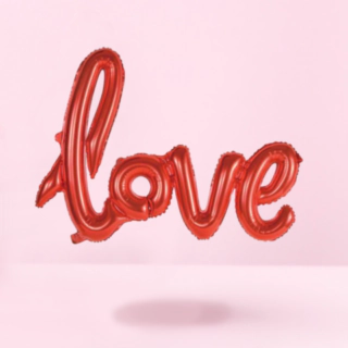 Love Folioilmapallo Punainen